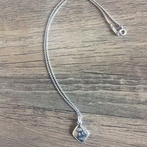 Tiffany & Co diamond shaped pendant necklace